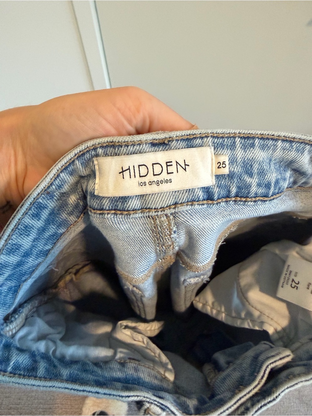 Hidden Happi High-Rise Light Wash Flare Jeans - Women - Picture 10 of 11